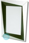 Black Contemporary Rectangle Mirror 35 x 51 Inches