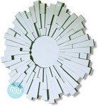 Silver Contemporary Circle Mirror 39 x 39 Inches