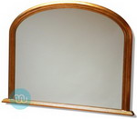 Simple and elegant gold overmantle with Plain Mirror.