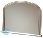 Simple and elegant Silver overmantle, with Plain Mirror.