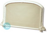 White / Ivory Overmantle Mirror 44x27 Inches
