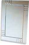 Contemporary Multi panel all glass mirror