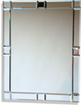 Contemporary All glass rectangular mirror