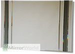 Striking 7 Piece Wall mirror with Black Stripes