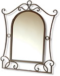 Scroll Effect Wrought Iron Mirror 86 x 68 cm