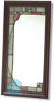 Tiffany Mirror 24x12 Mirror Size Mahogany 65x34cm