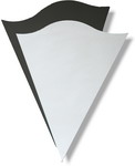 Wall Mirror Double V Overlap   76cm H x  66cm W