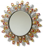 Home Living Metal Wall Art Sunburst Mirror 28 Dia