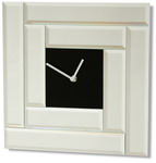 Mirror Wall Clock with Black Centre