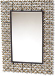 Wall Mirror Cyrstals Amber Edge