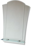 Part of our New Bathroom range - Relive the Art Deco era with this period styled Bathroom mirror and glass Shelf 