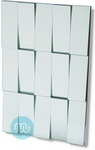 Silver Contemporary Rectangle Mirror 24 x 36 Inches