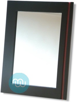 Black & Pink 28x18 Mirror