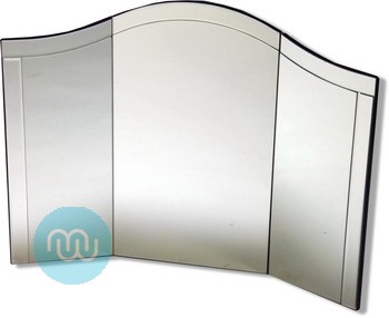 Traditional All Glass Triple Mirror