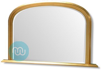 Gold Overmantle with Bevelled mirror  47 x 31 Inches