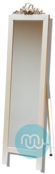 Ivory colour Framed Cheval Mirror