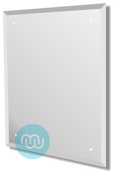 Pre-Drilled Mirror 600 x 800 mm Polished And Bevelled Edge