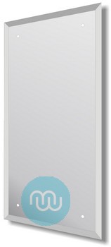 Pre-Drilled Mirror 450 x 900 mm Polished And Bevelled Edge