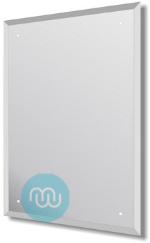 Pre-Drilled Mirror 600 x 900 mm Polished And Bevelled Edge