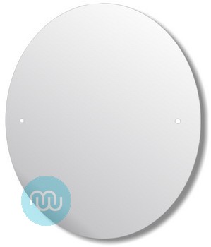 Pre-Drilled Mirror 500 x 600 mm Oval Polished Edge Mirror