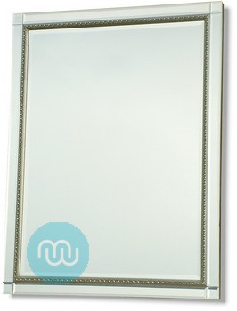 Mirror framed Mirror Silver Trim 40x30 Inches