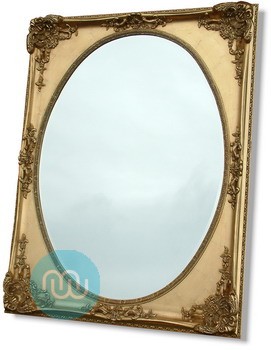 Gold Dutch Oval Mirror 48x36 Inches