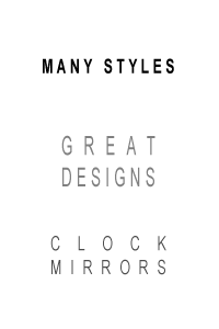 Beautiful Clock Mirrors