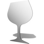 Wine Glass Mirror Design