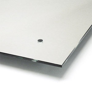 Polished Edge Mirrors with Holes in Standard Sizes Polished Edge Mirrors with Holes in Standard Sizes
