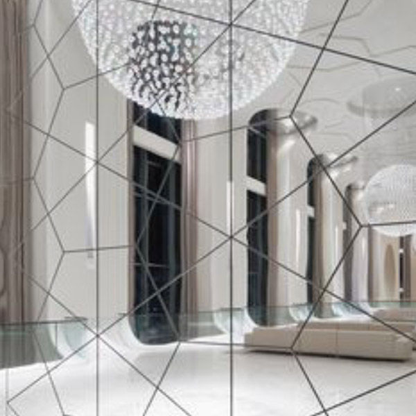 Mirrored Tiles shaped Acrylic