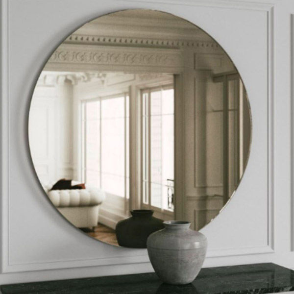 Bronze Tinted Circular Mirror