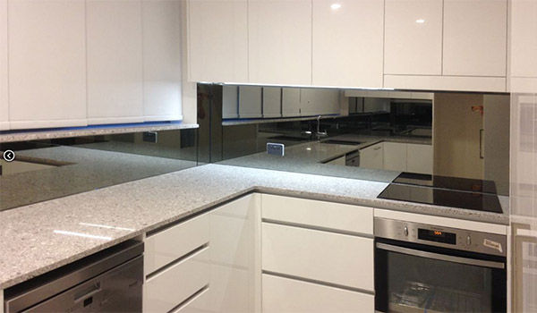 Bronze Tinted Mirror in Kitchen