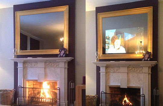 Basic concept of a two-way mirror Basic concept of a two-way mirror