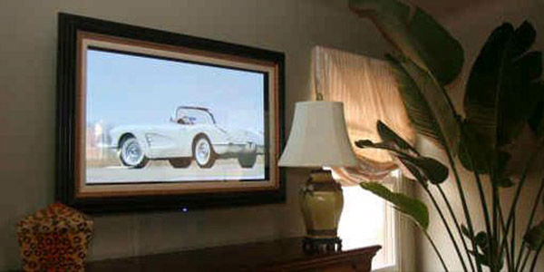 Tv mirror in living room Tv mirror in living room