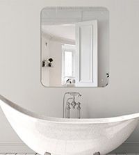 Smooth cornered mirrors