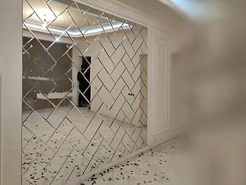 decorative mirror tile finish