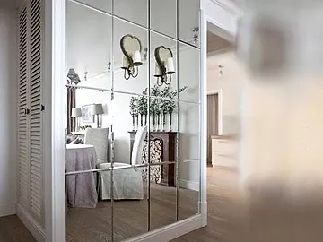 mirror wall design detail