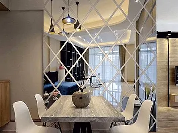 decorative mirror wall project